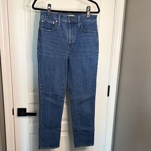 Madewell Classic Mid-Blue Straight Leg Jeans